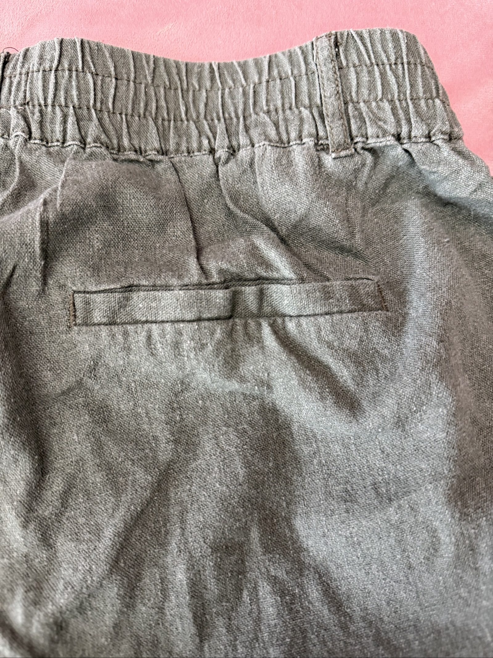 Beachvibe Green Linen Blend Trousers M image 8