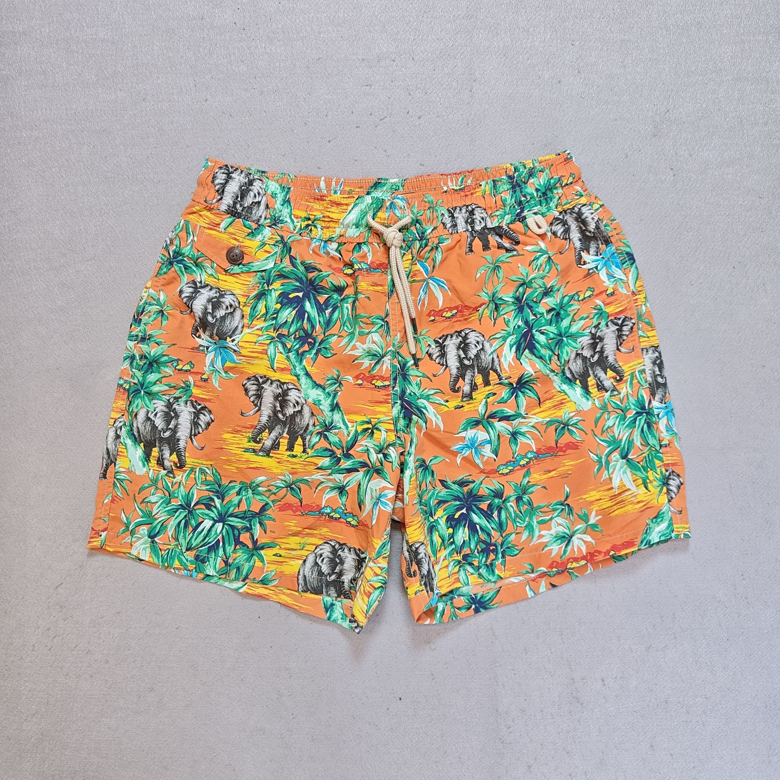 Polo Ralph Lauren Hawaiian Tropical Print Swim Shorts Mens Medium