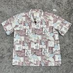 Royal Hawaiian Creations Burgundy & Blue Short Sleeve Shirt XXL