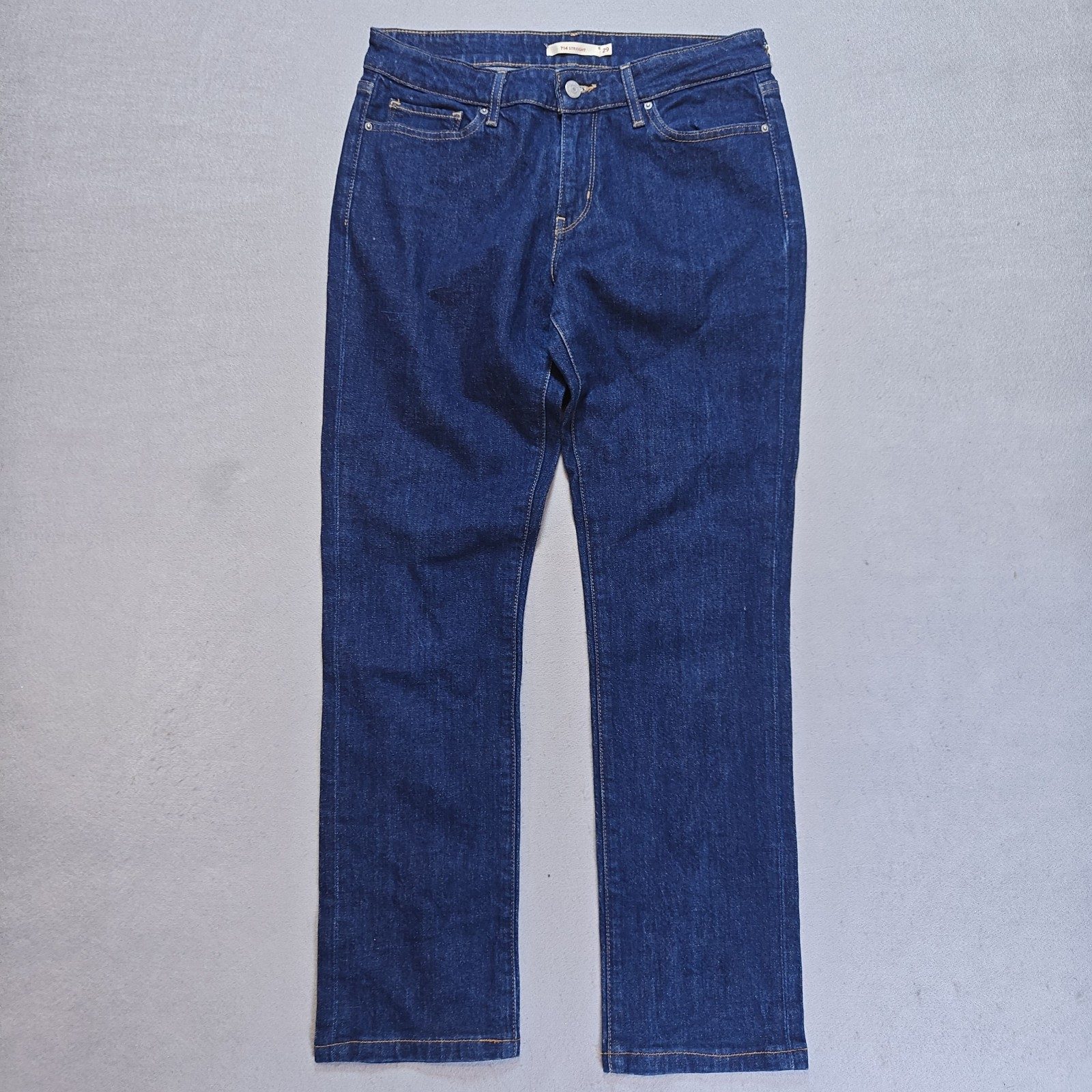 Levi's 714 Straight Denim Jeans Men W29 L29 Blue