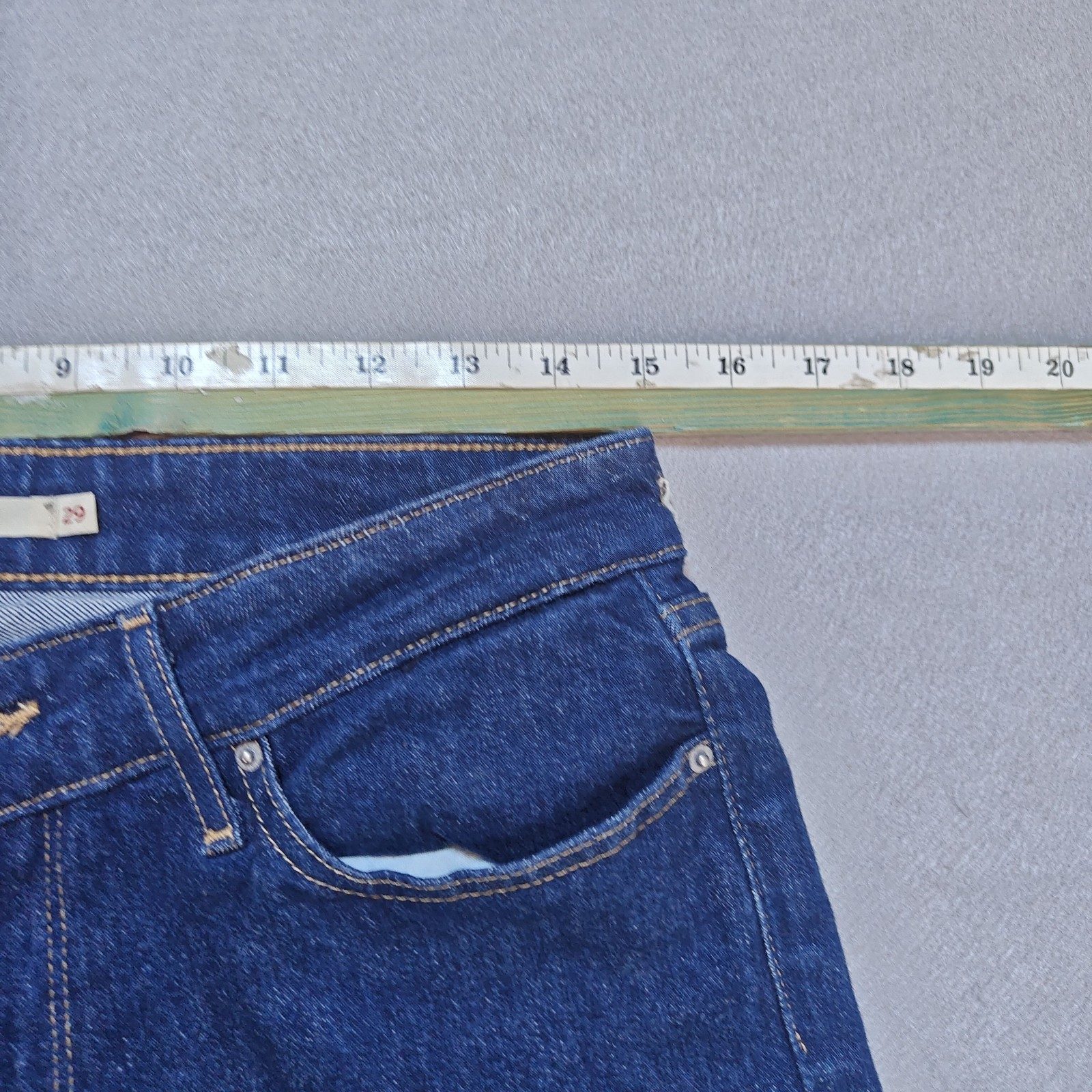 Levi's 714 Straight Denim Jeans Men W29 L29 Blue image 7