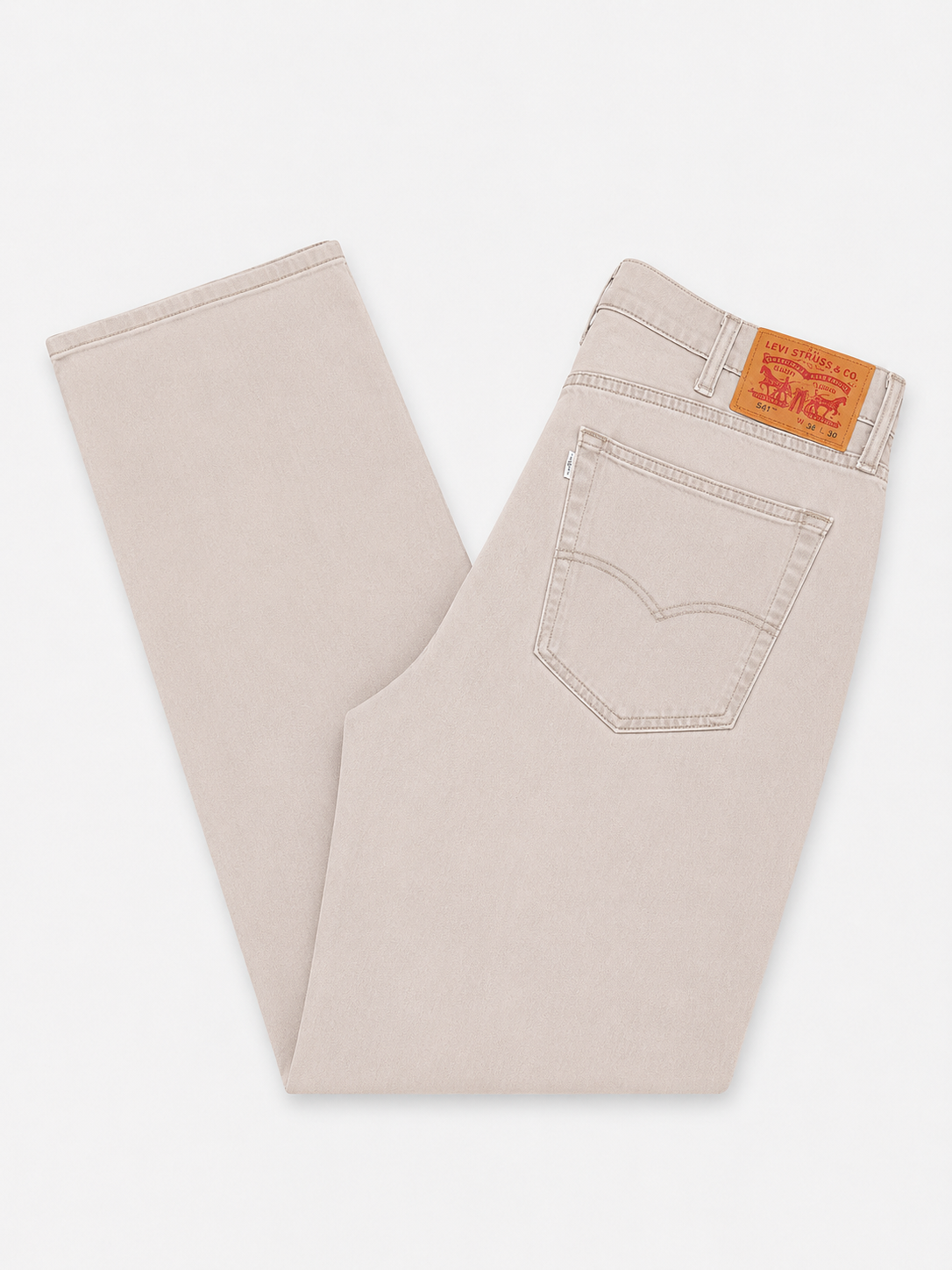 Levi's Beige 541 Relaxed Fit Jeans 38"