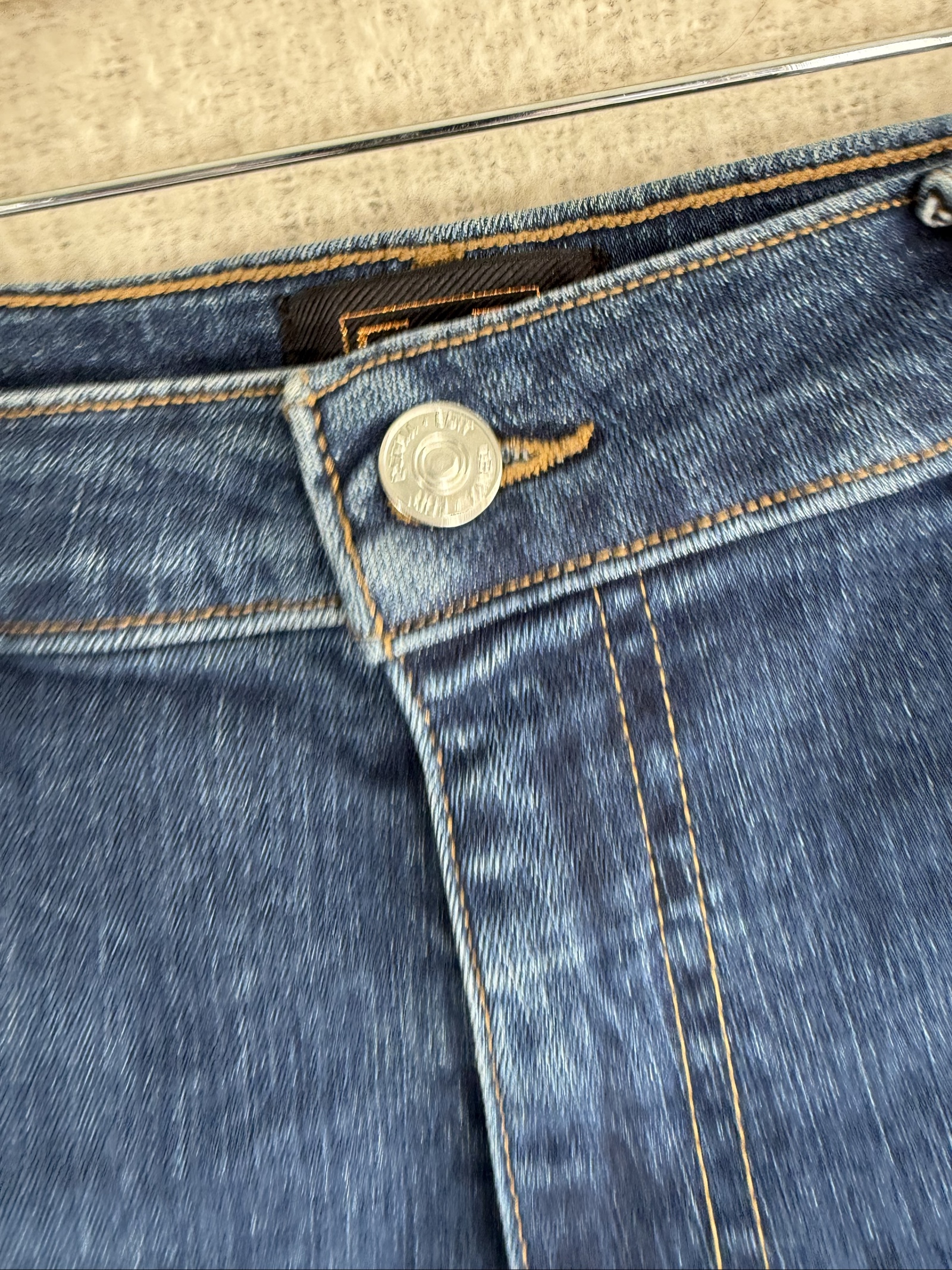F&F Dark Blue Denim Skinny Jeans UK 14 Stretch Cotton Casual Trousers image 4