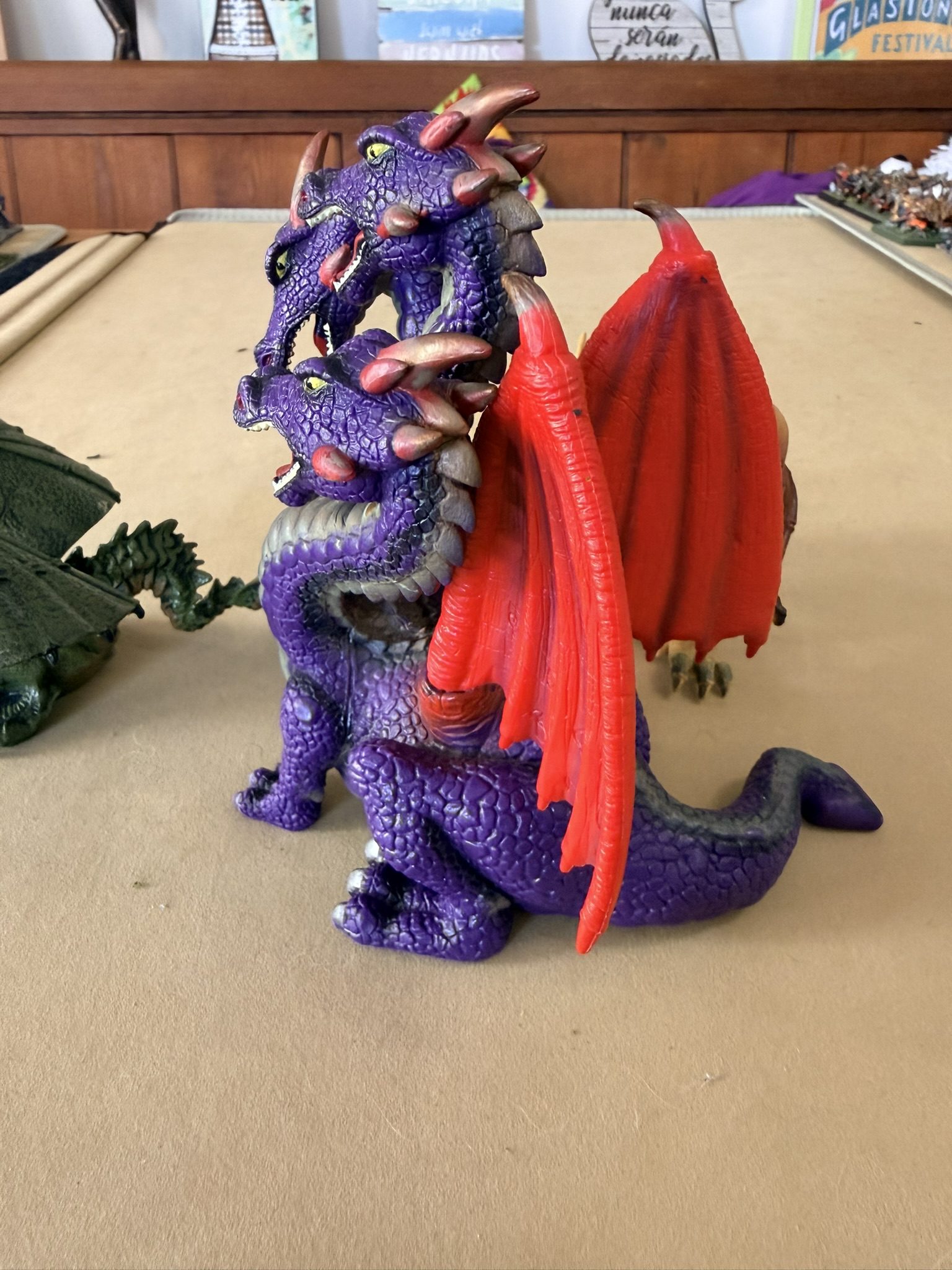 ELC Early Learning Centre TOWER OF DOOM Red PURPLE 3 Headed DRAGON Figure TOY image 5
