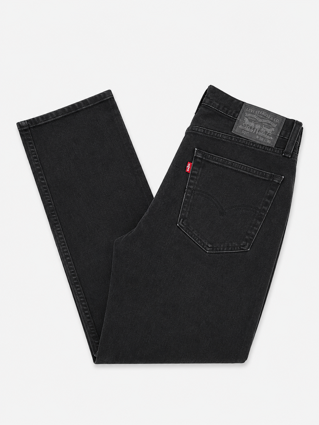 Levi's Black Denim 502 Jeans 30"