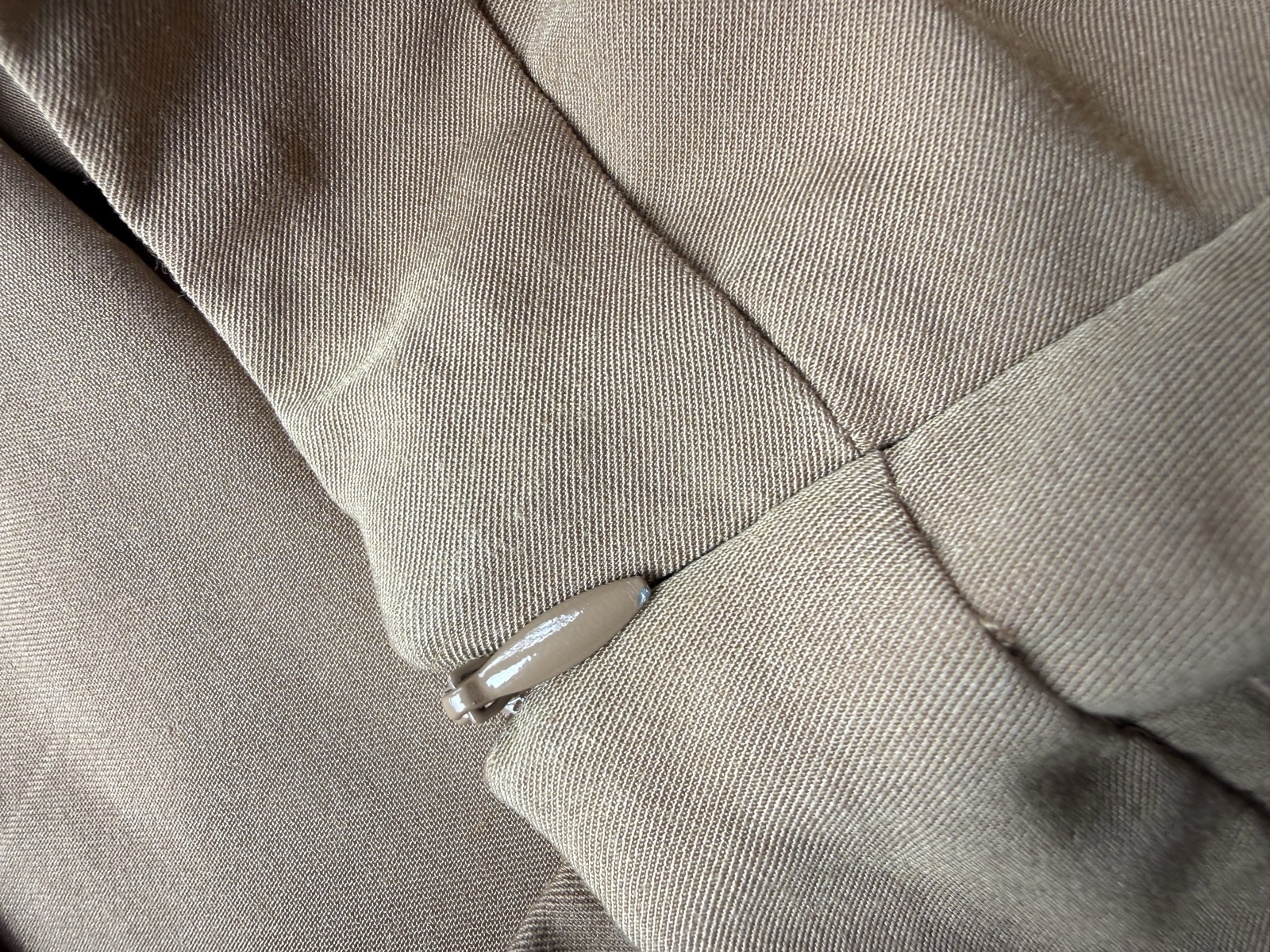 Dorothy Perkins Camel Cotton Blend Straight Leg Trousers UK 16 Work Pants image 5