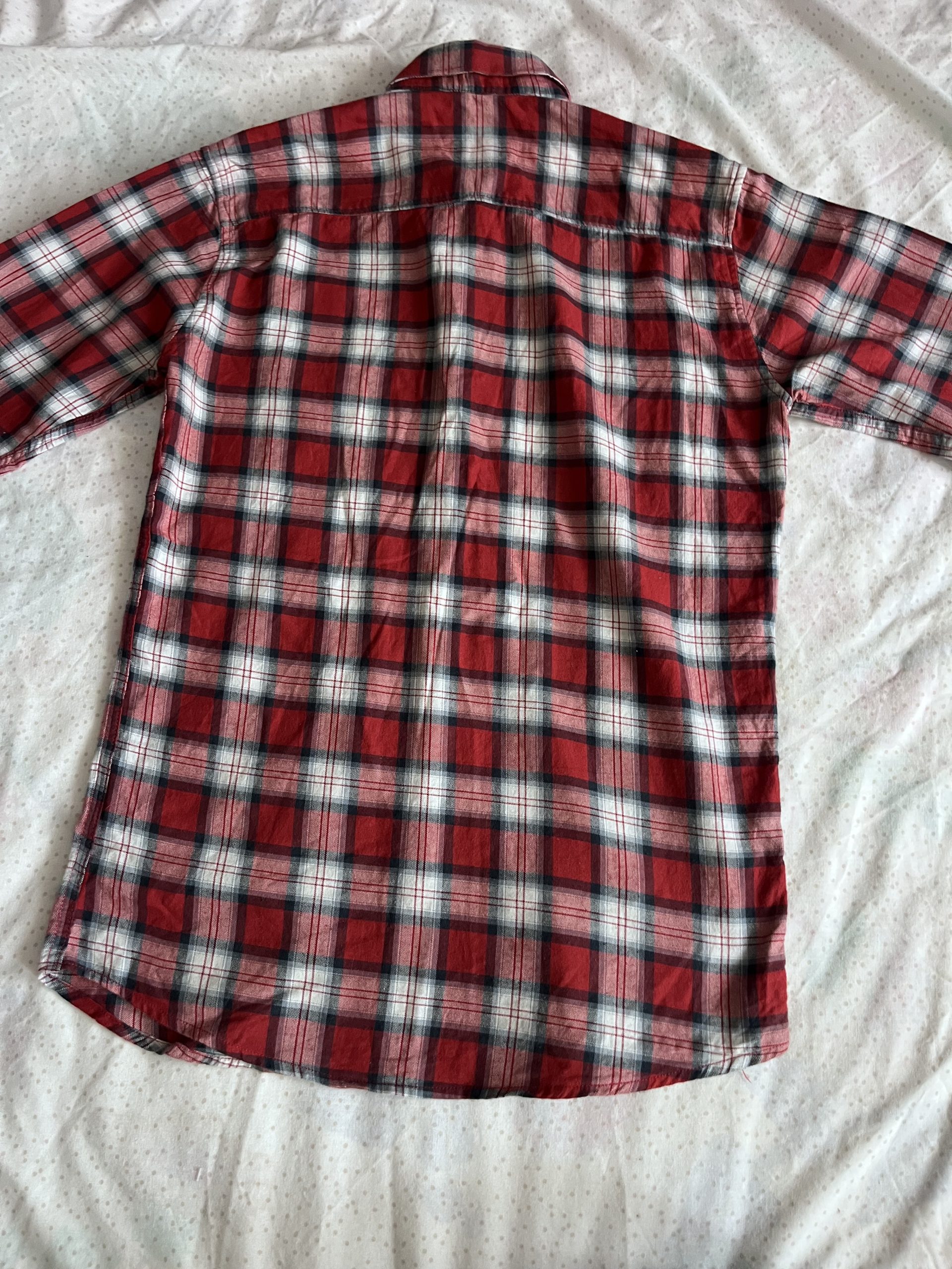 GANT Red & White Checked New Haven Oxford Shirt Medium Slim Fit image 4