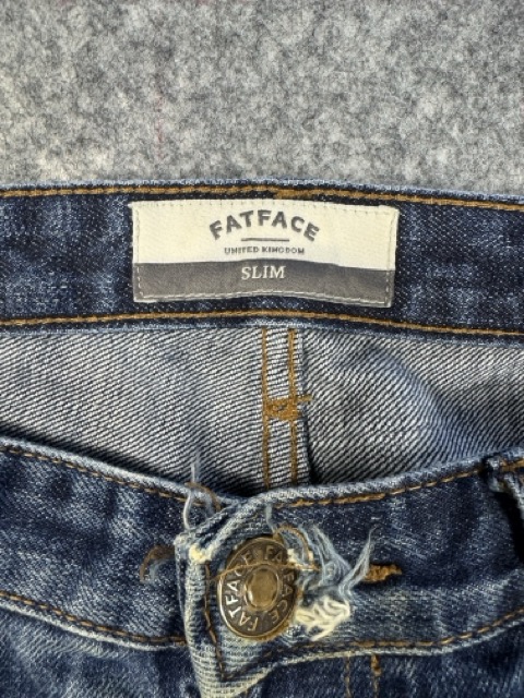 FatFace Blue Slim Fit Denim Jeans 34S image 3
