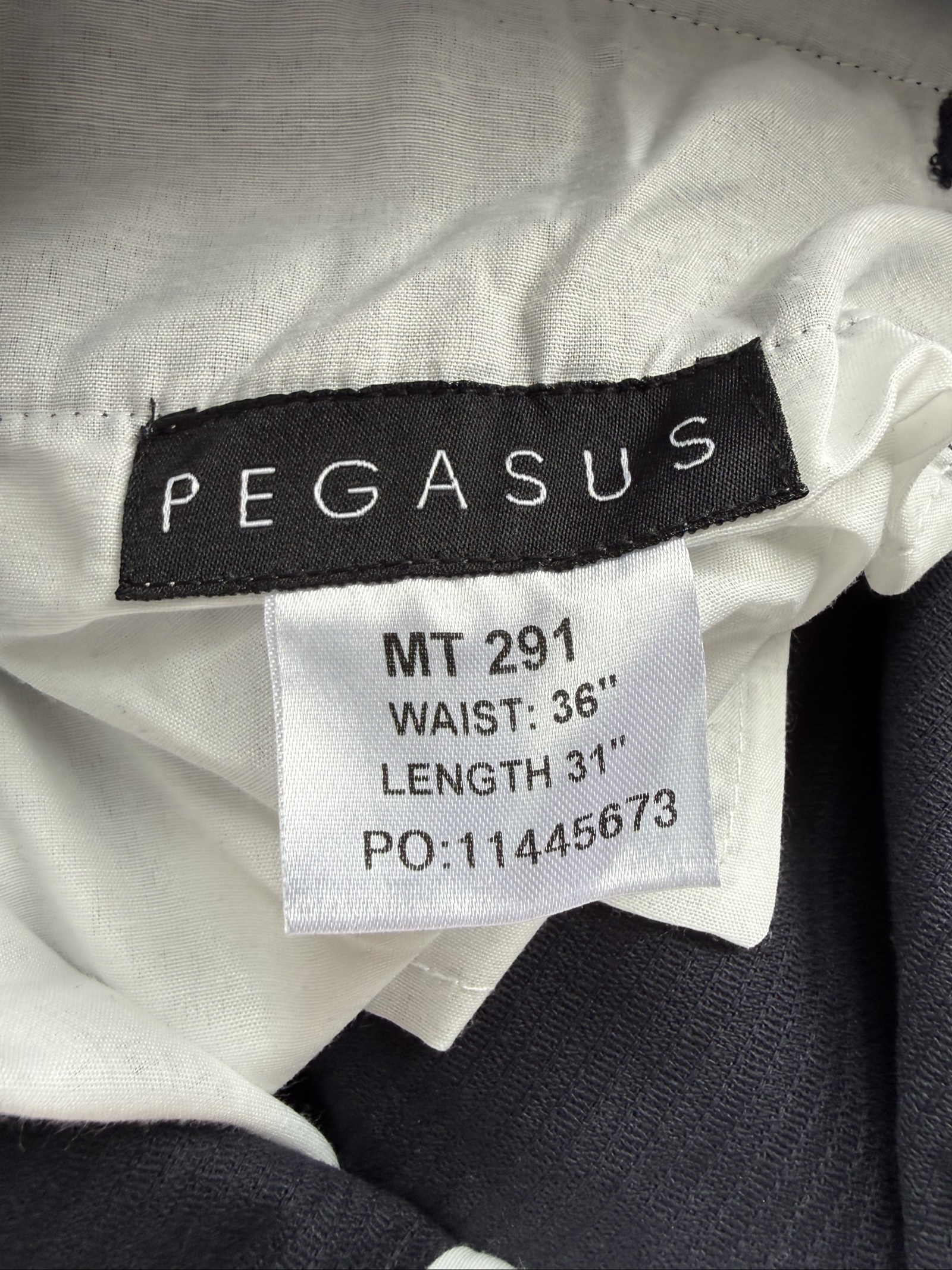 Pegasus Navy Corduroy Trousers UK 36 Cotton Blend Relaxed Fit image 3