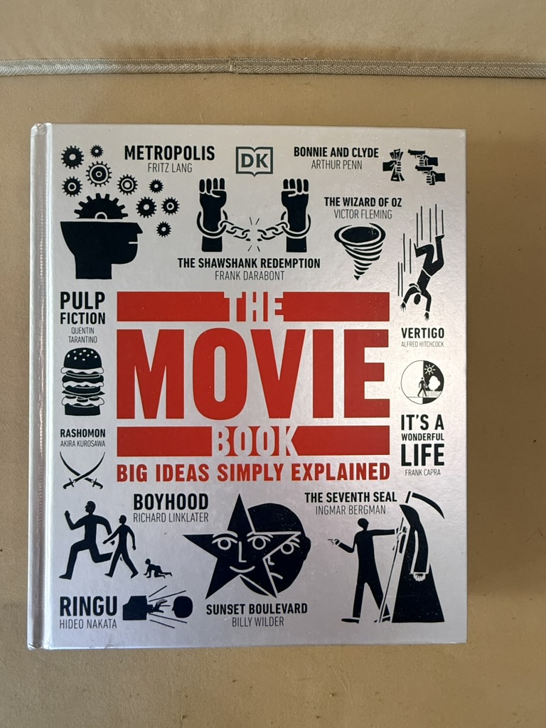 DK The Movie Book Big Ideas Simply Explained Hardcover Book White & Red