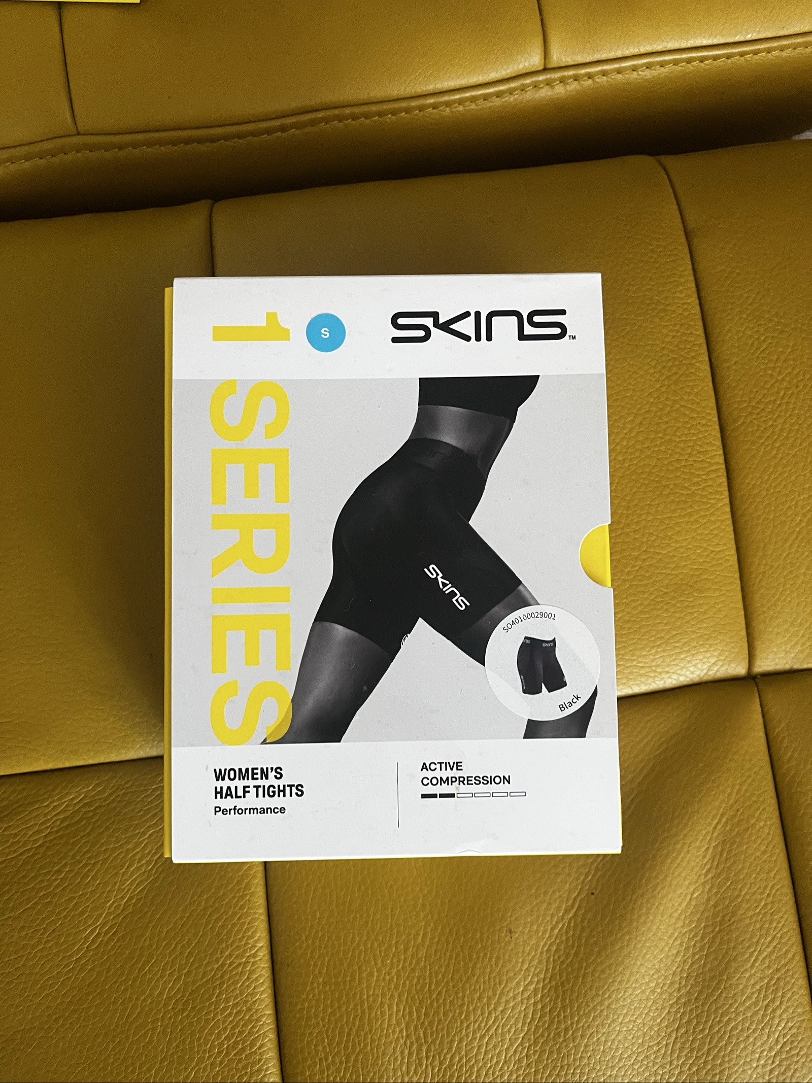 Skins Black Women's Half Tights Small Active Compression