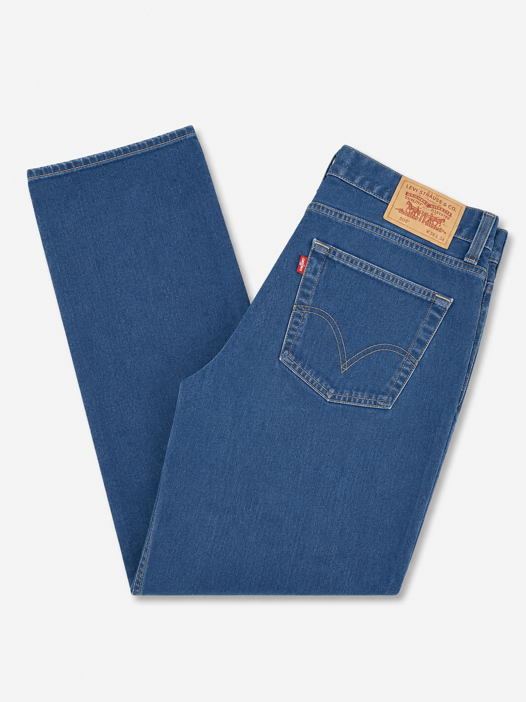 Levi's Blue Denim 506 Standard Jeans 33"