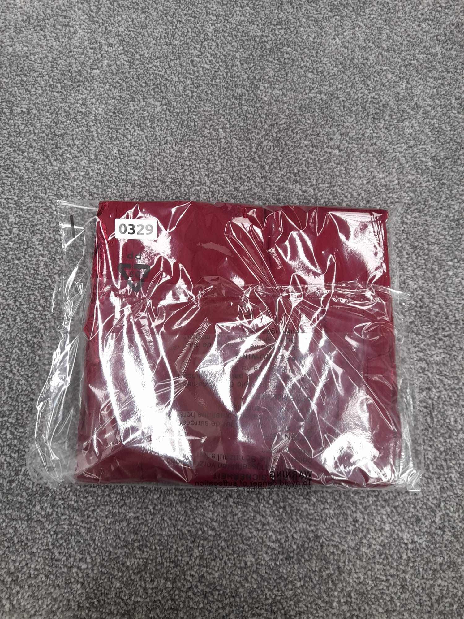 Chic Elegant Burgundy Embroidered Shirt L image 7