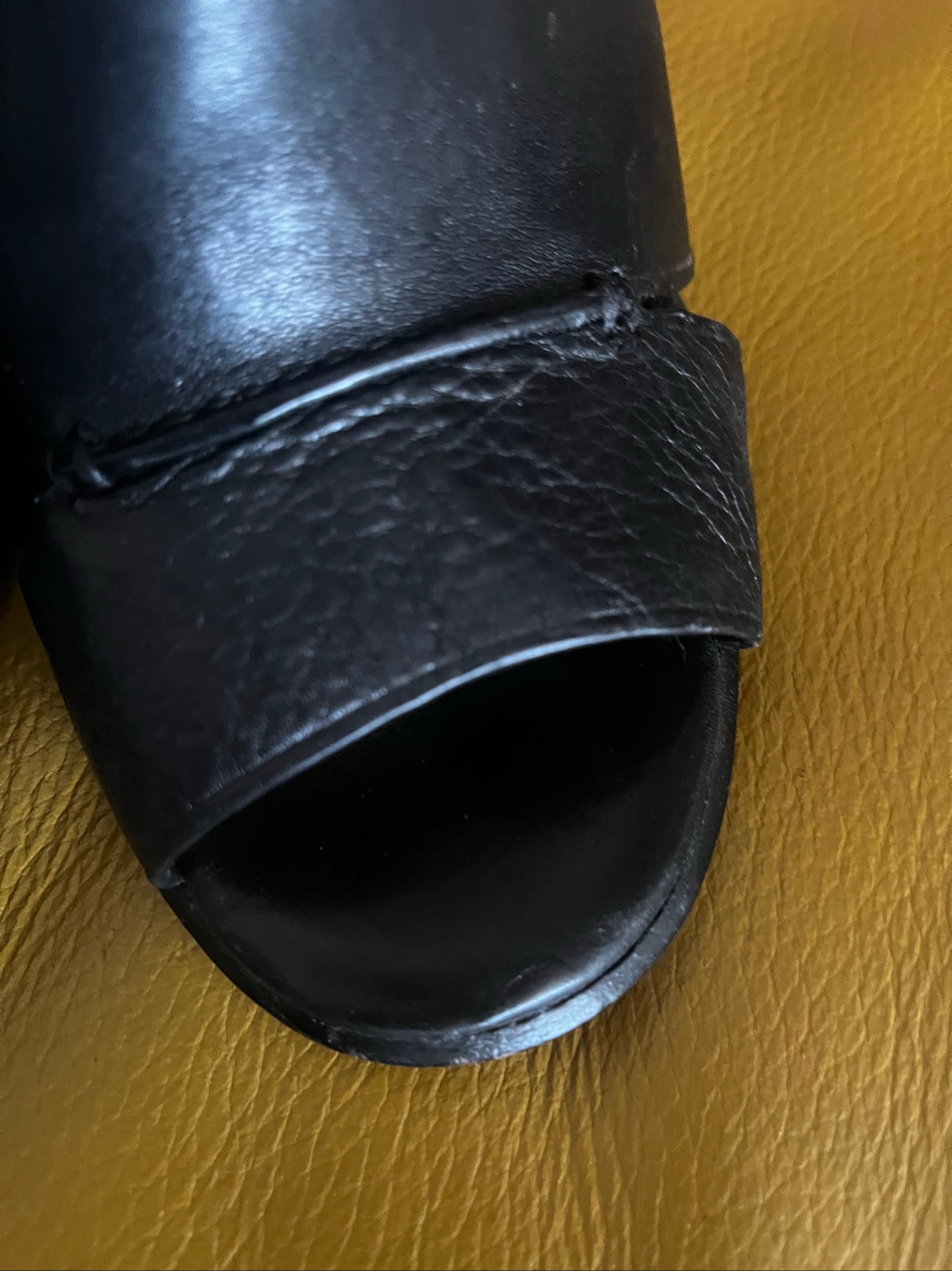 Coach Black Leather Peep Toe High Heel Sandals UK 6 image 8