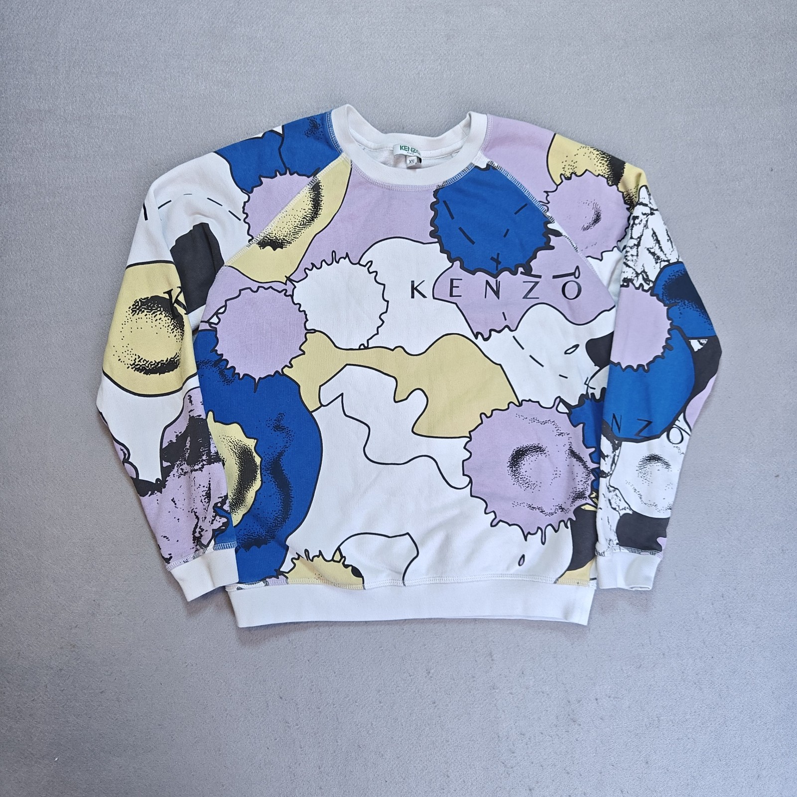 Kenzo Sweatshirt Jumper Abstract Pop Art Patterned Womens/Unisex Small