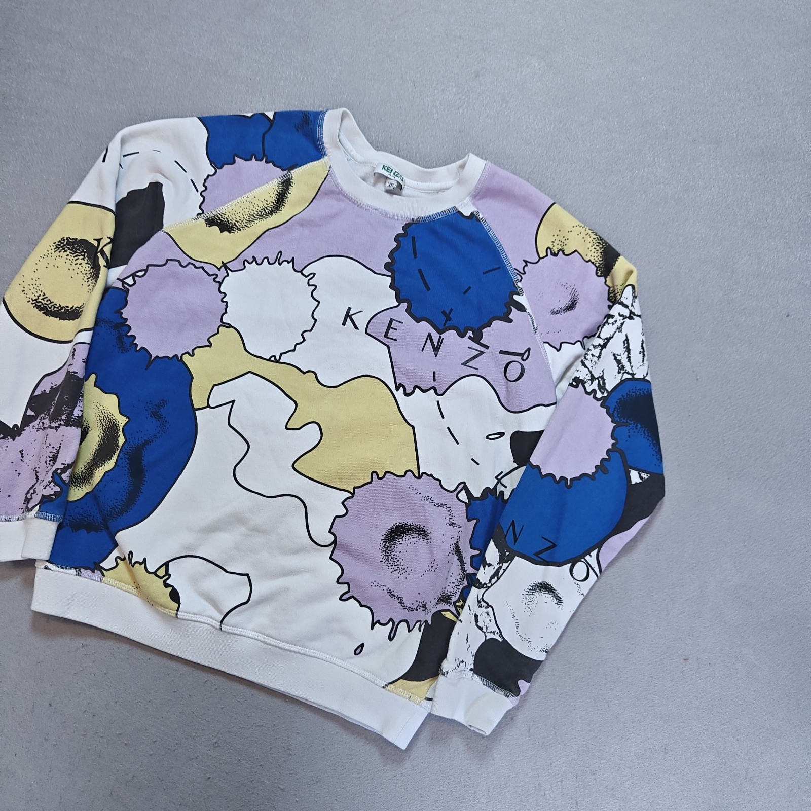 Kenzo Sweatshirt Jumper Abstract Pop Art Patterned Womens/Unisex Small image 3
