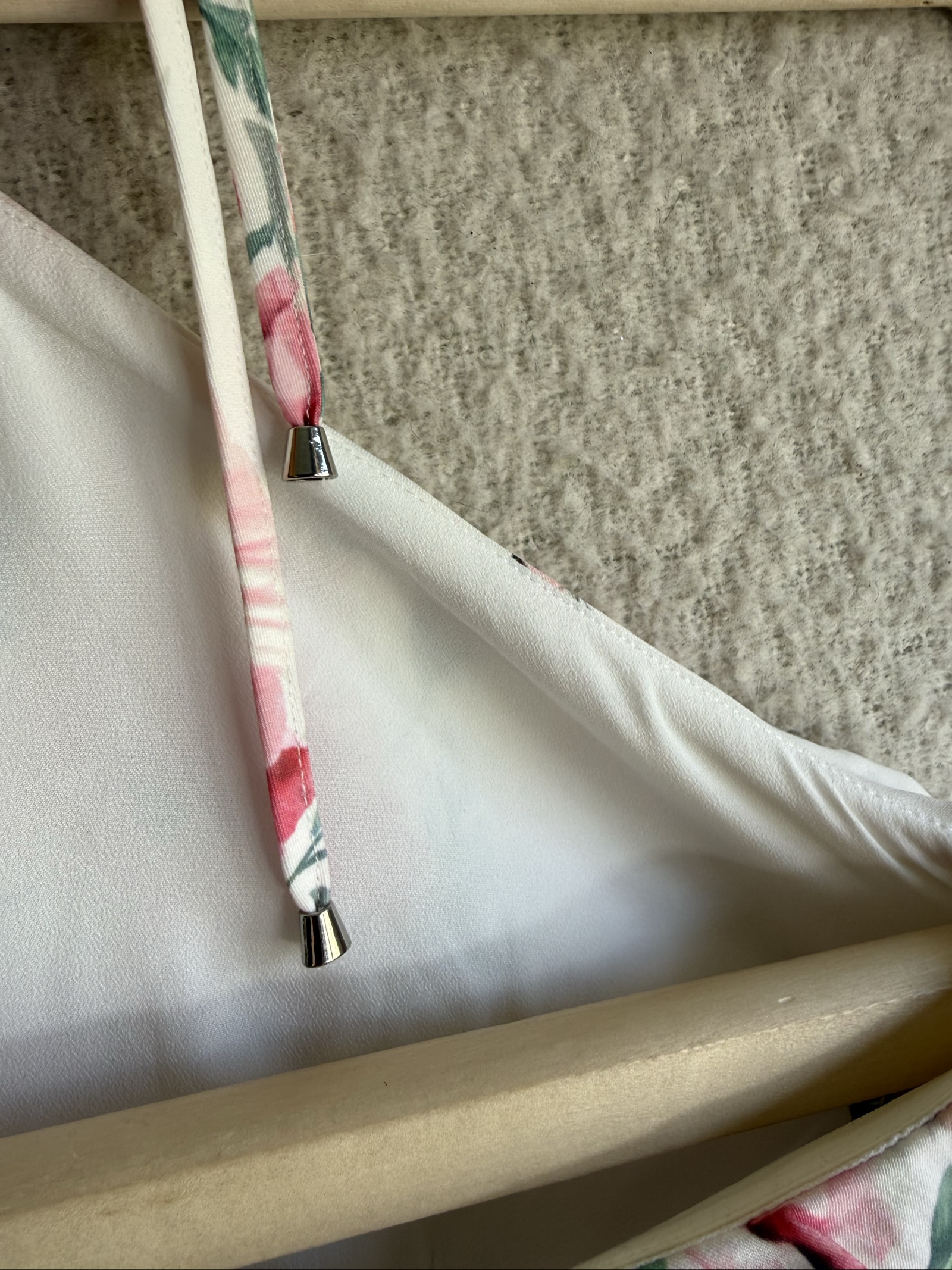 Monsoon Pink Floral Print Maxi Dress UK 8 Halterneck Summer Occasion Maxi image 7