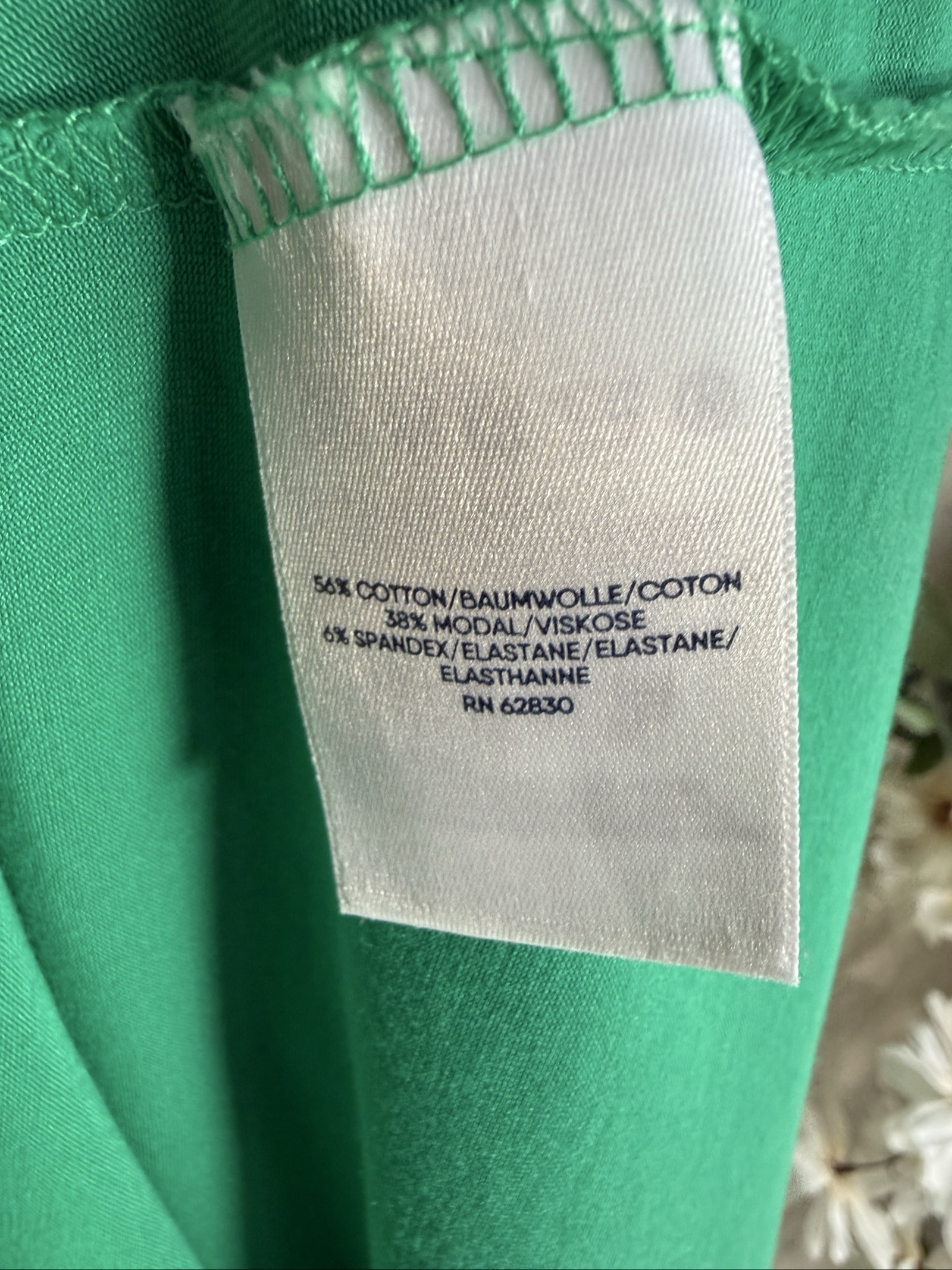 Lands' End Green Cotton Modal Sleeveless Tie Waist Maxi Dress UK XS Petite image 5
