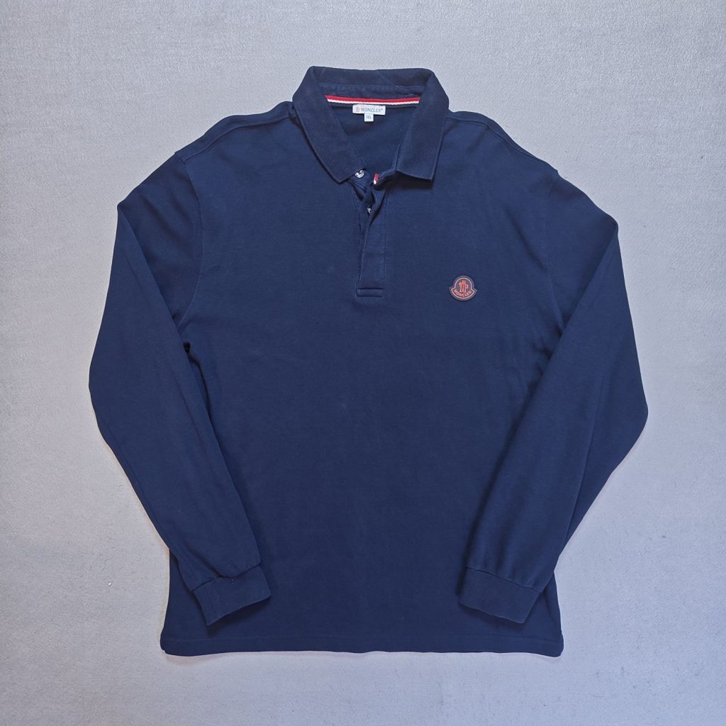 Moncler Long Sleeve Polo Shirt Men Large