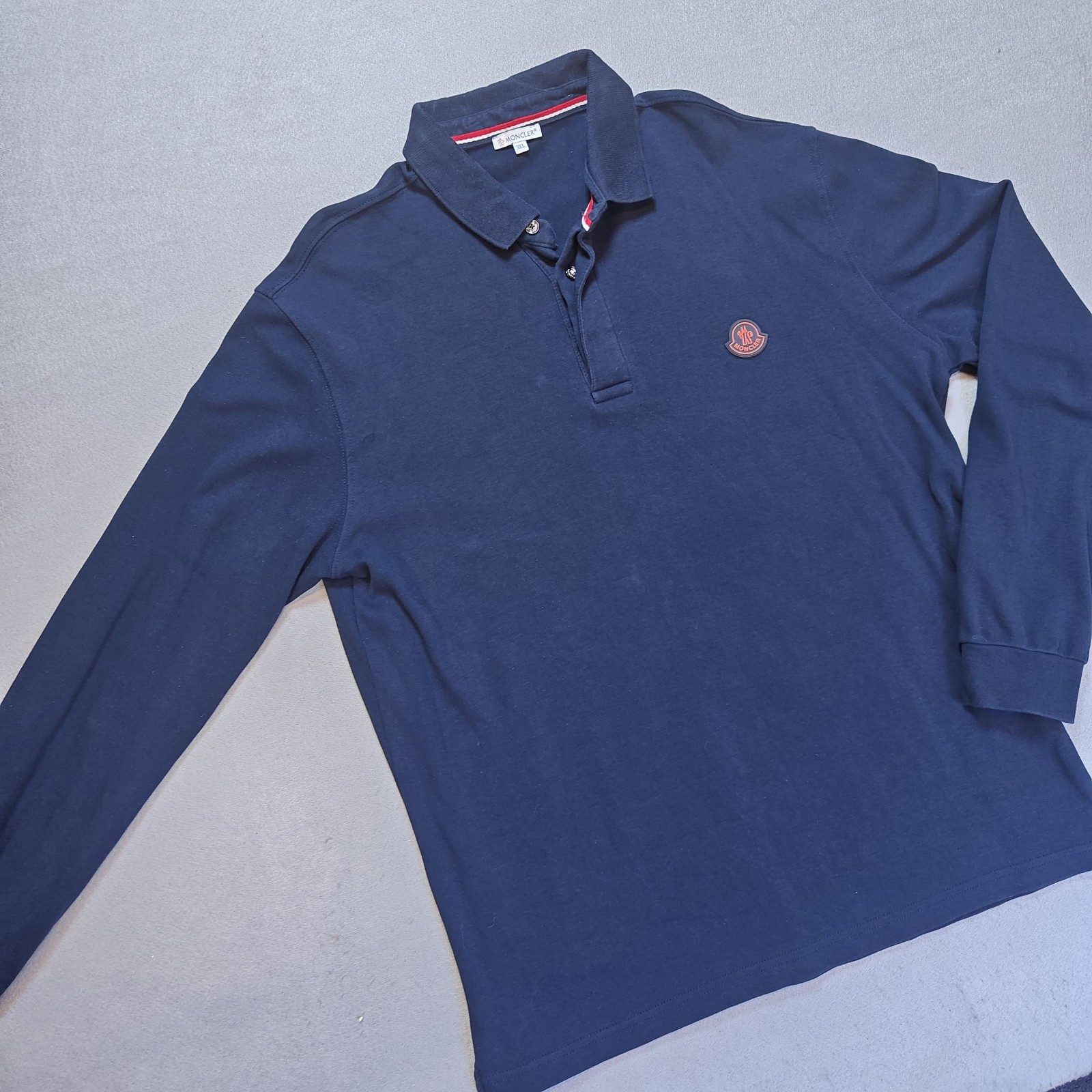 Moncler Long Sleeve Polo Shirt Men Large image 4