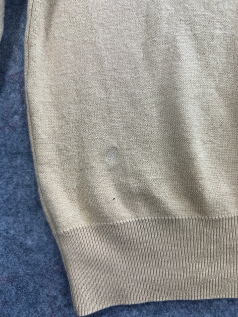 Gabicci Beige V Neck Wool Blend Sweater XL image 3