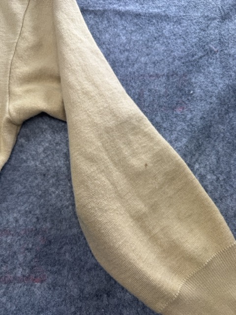 Gabicci Beige V Neck Wool Blend Sweater XL image 4