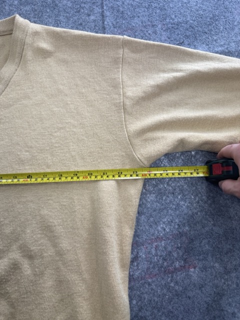 Gabicci Beige V Neck Wool Blend Sweater XL image 6