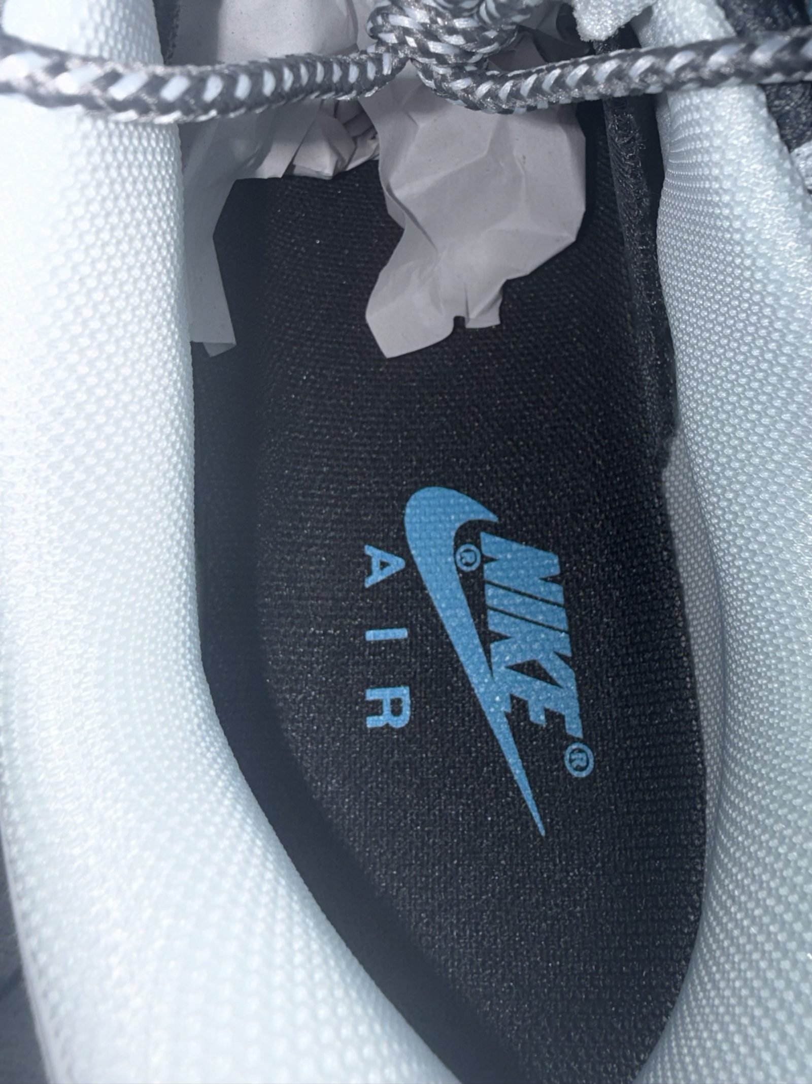 Nike White, Grey & Black and blue Air Max 95 Trainers UK 9 image 6