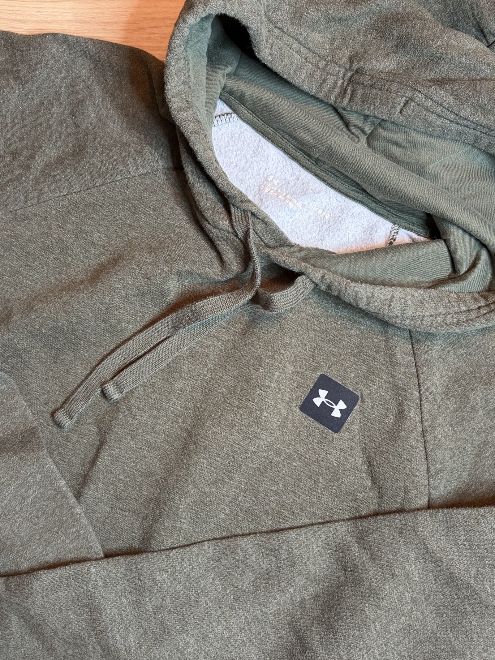 Under Armour Olive Green Loose Hoodie Large