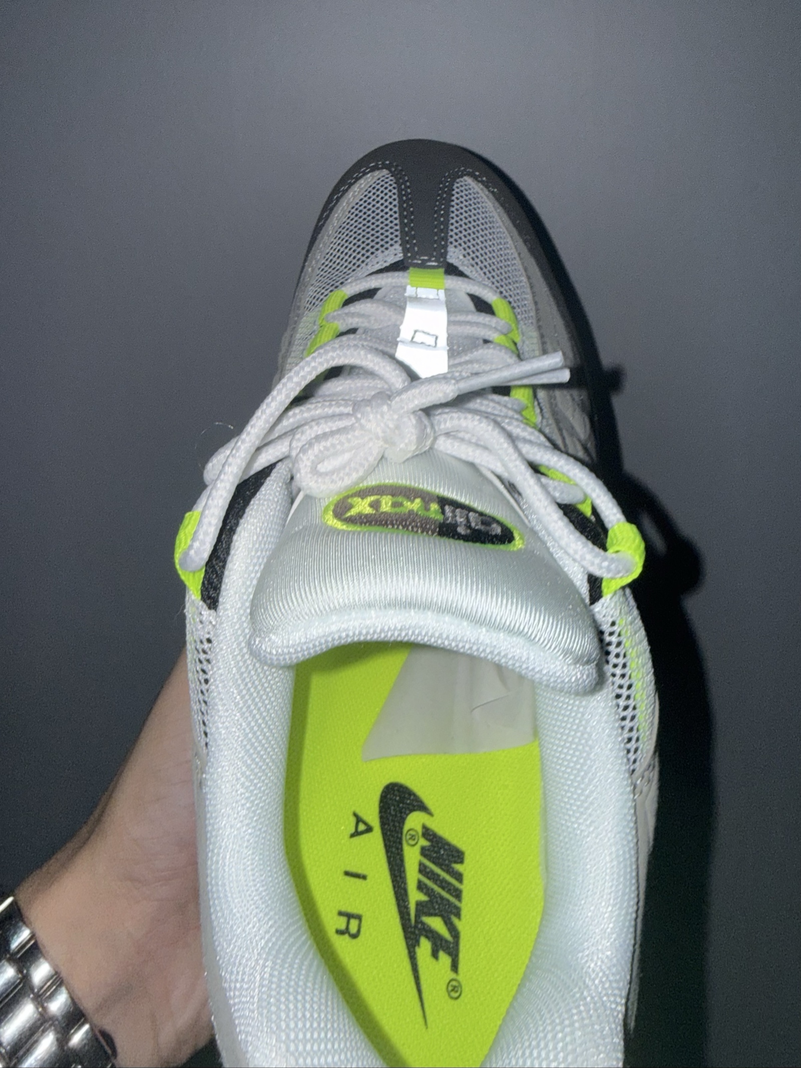 Nike Grey & Yellow Air Max 95 UK 8.5 Sneakers image 4