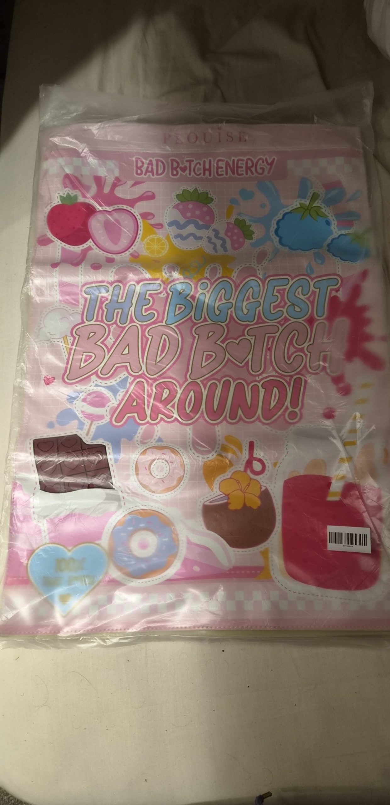 Paquise Pink Bad Bitch Energy Tote Bag