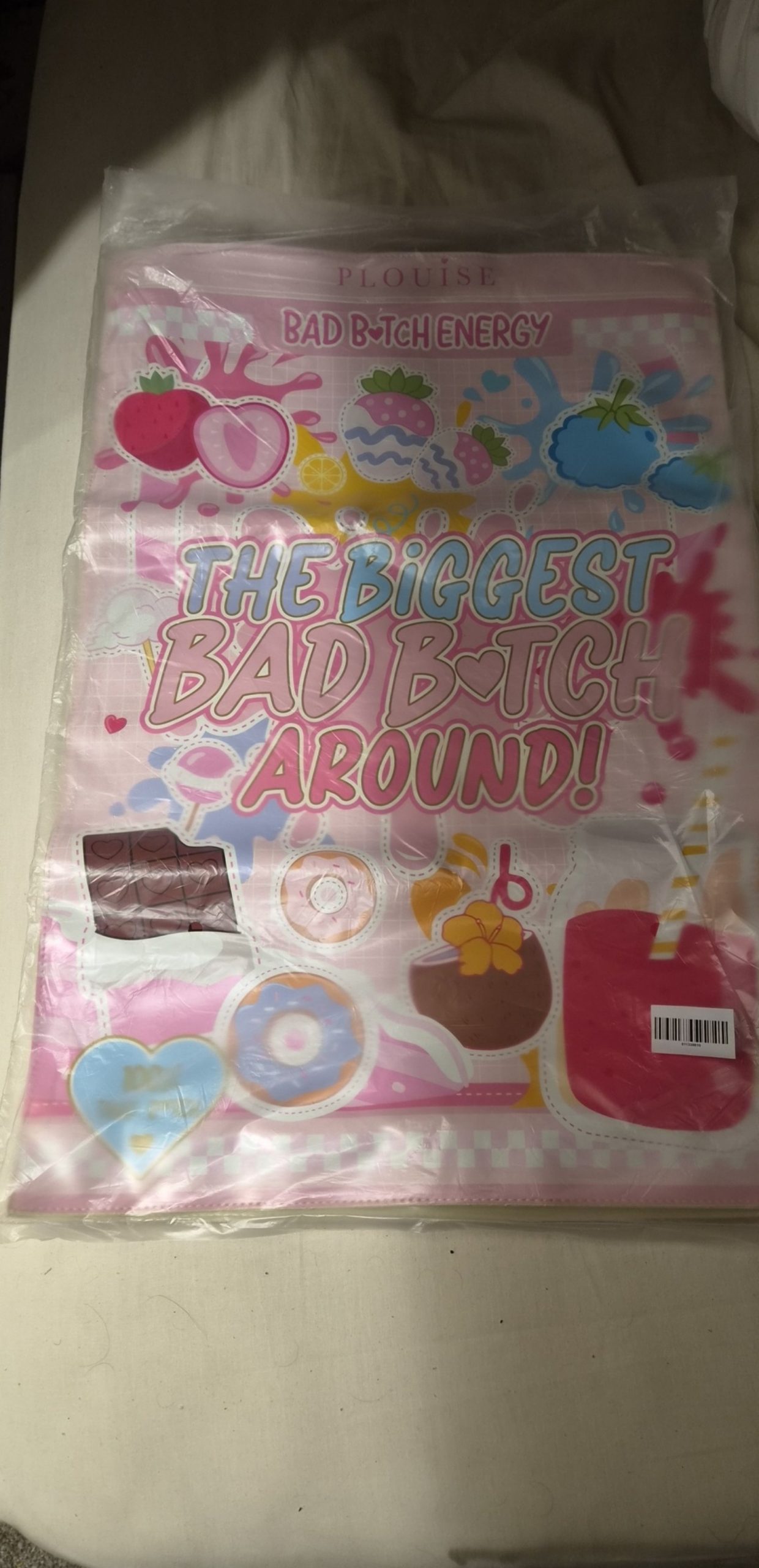 Plouise Pink Bad B*tch Energy Makeup Bag