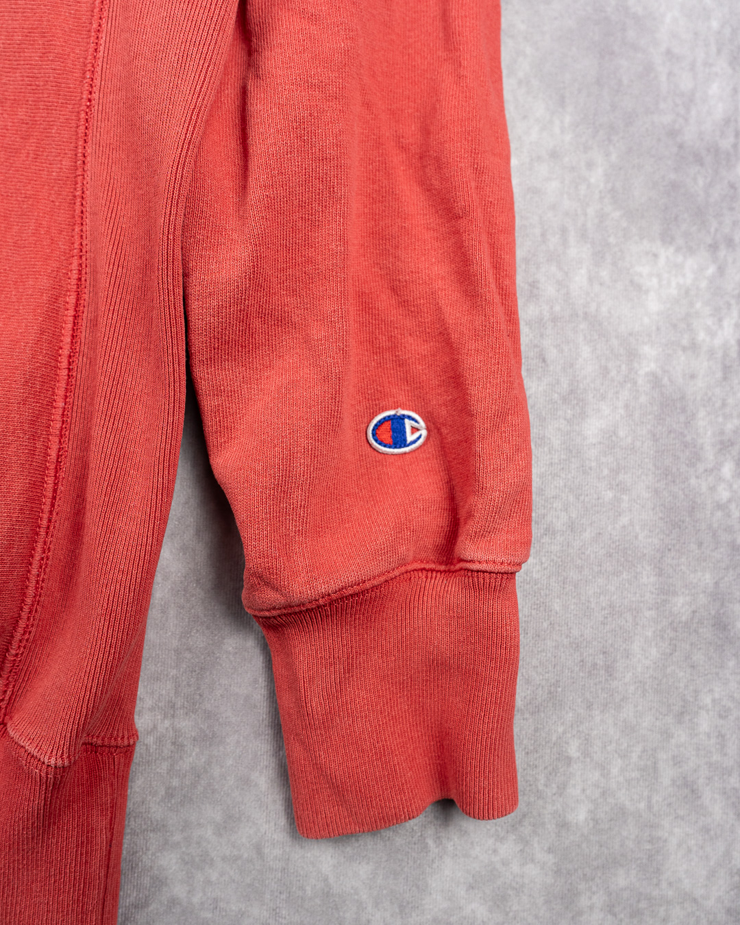 Vintage Faded Champion Red Reverse Weave Sweatshirt - XL Embroidered Logo image 4