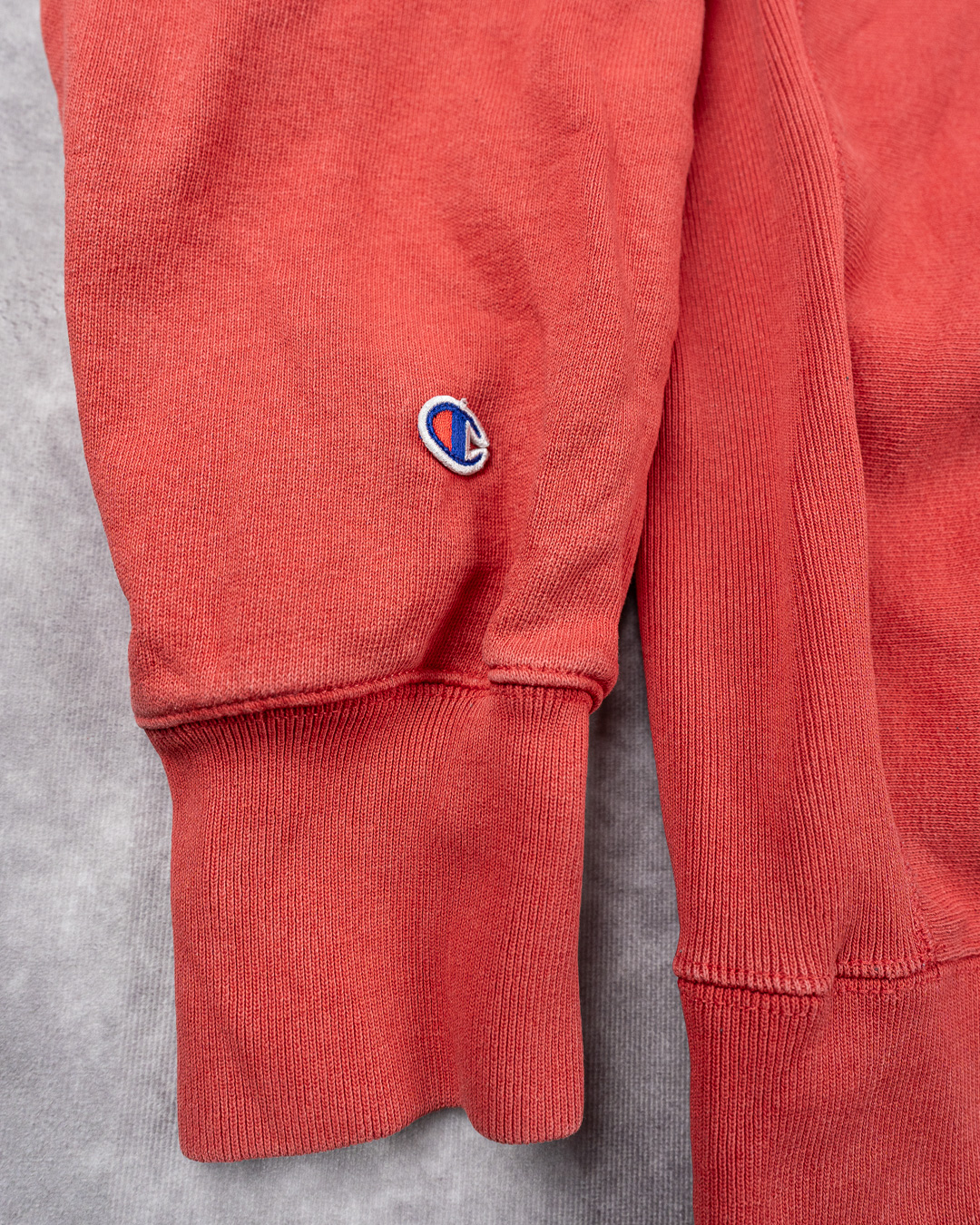 Vintage Faded Champion Red Reverse Weave Sweatshirt - XL Embroidered Logo image 6