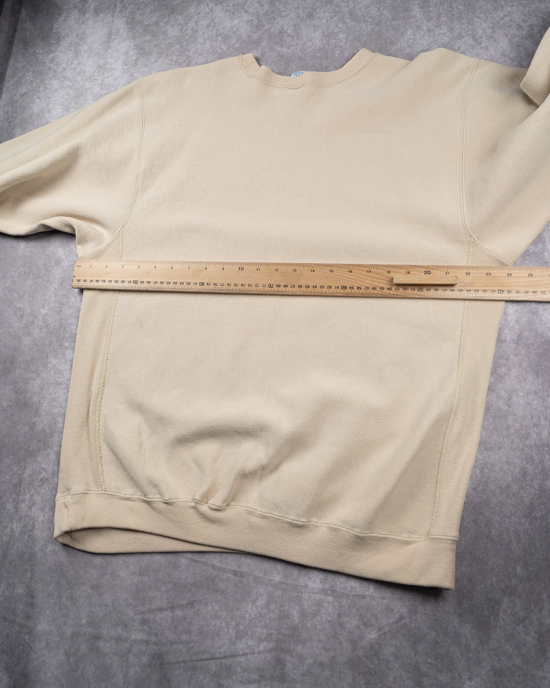 Vintage 80's Champion Reverse Weave Beige Long Beach Island Sweatshirt - XXL image 8
