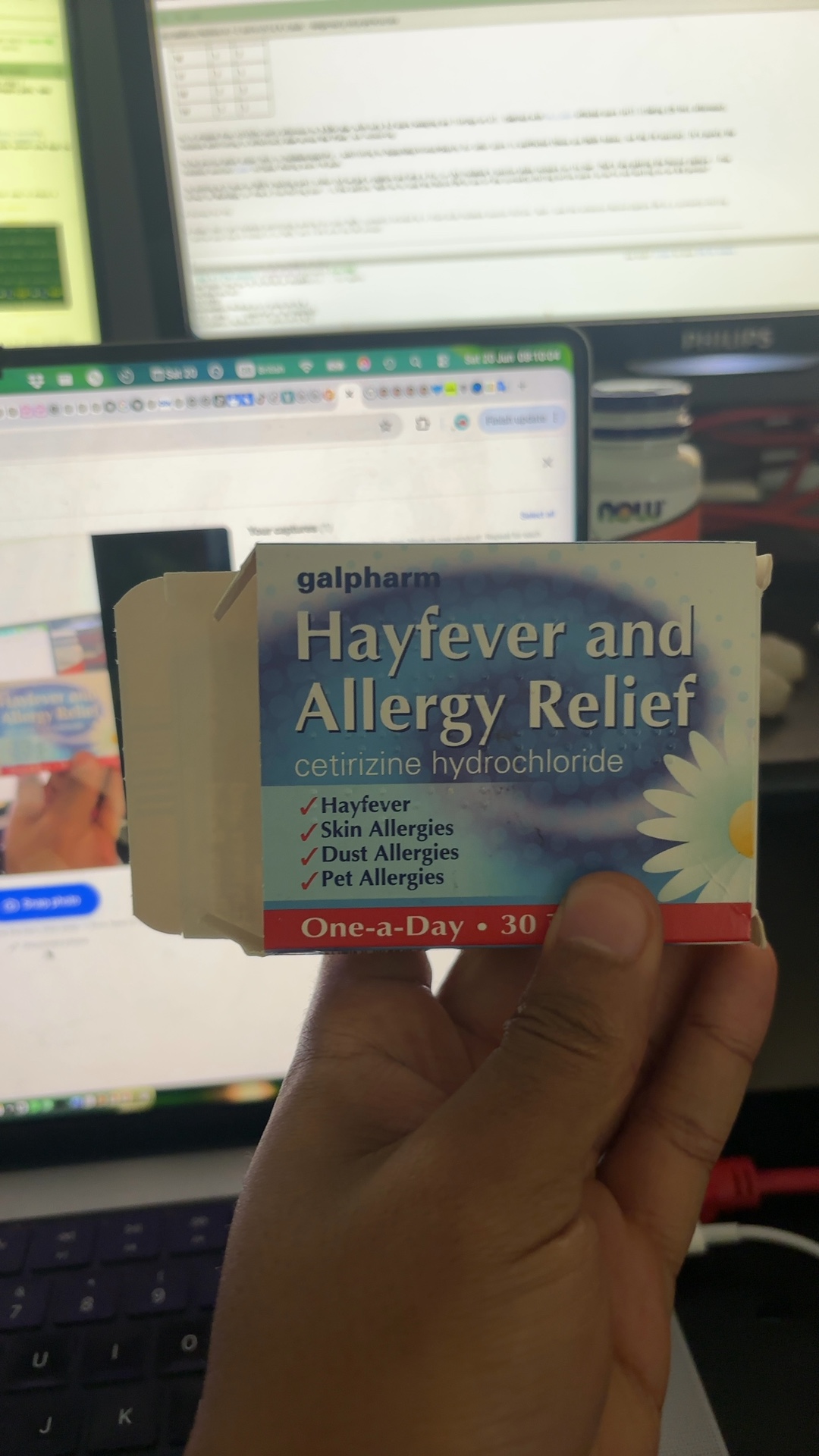 Galpharm Hayfever and Allergy Relief Cetirizine Hydrochloride 30 Tablets