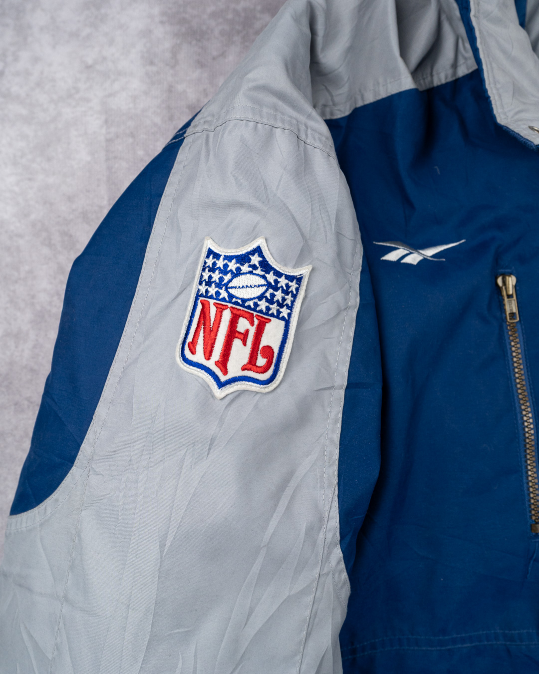 Reebok Pro Line Blue and Grey NFL Dallas Cowboys Jacket - XL Windbreaker image 4