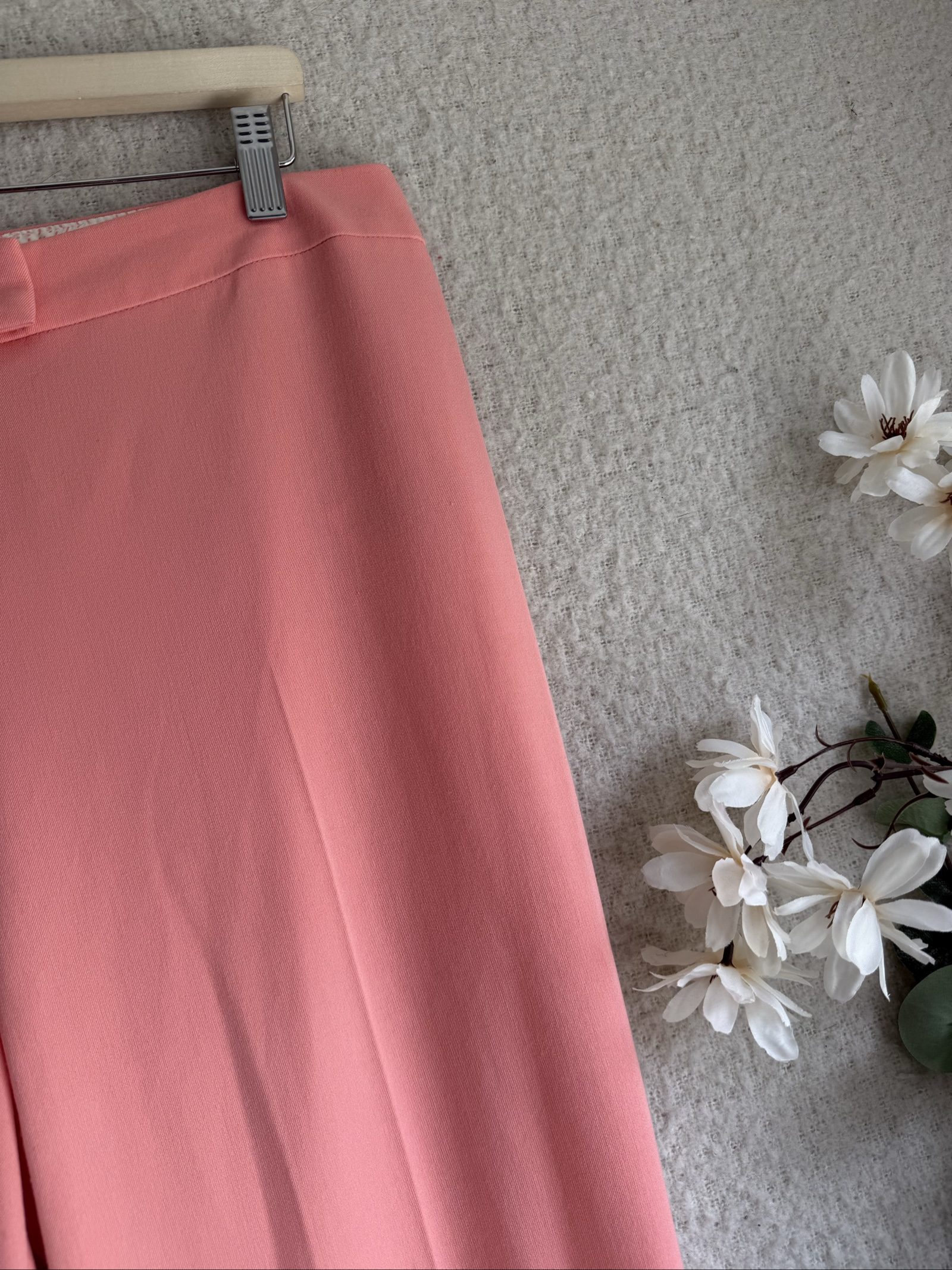 M&S Coral Tailored Trousers UK 14 Slim Fit Women's Workwear Bottoms image 3