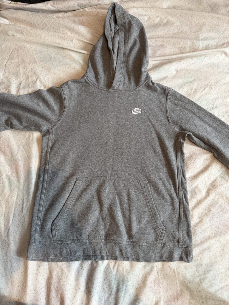 Nike Grey Hoodie XL Soft Fleece Pullover Sweatshirt