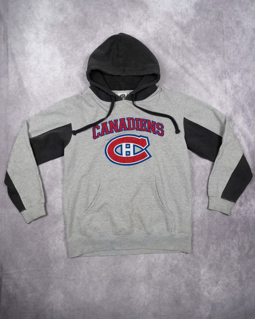 NHL Canadiens Grey & Black Hoodie - Medium