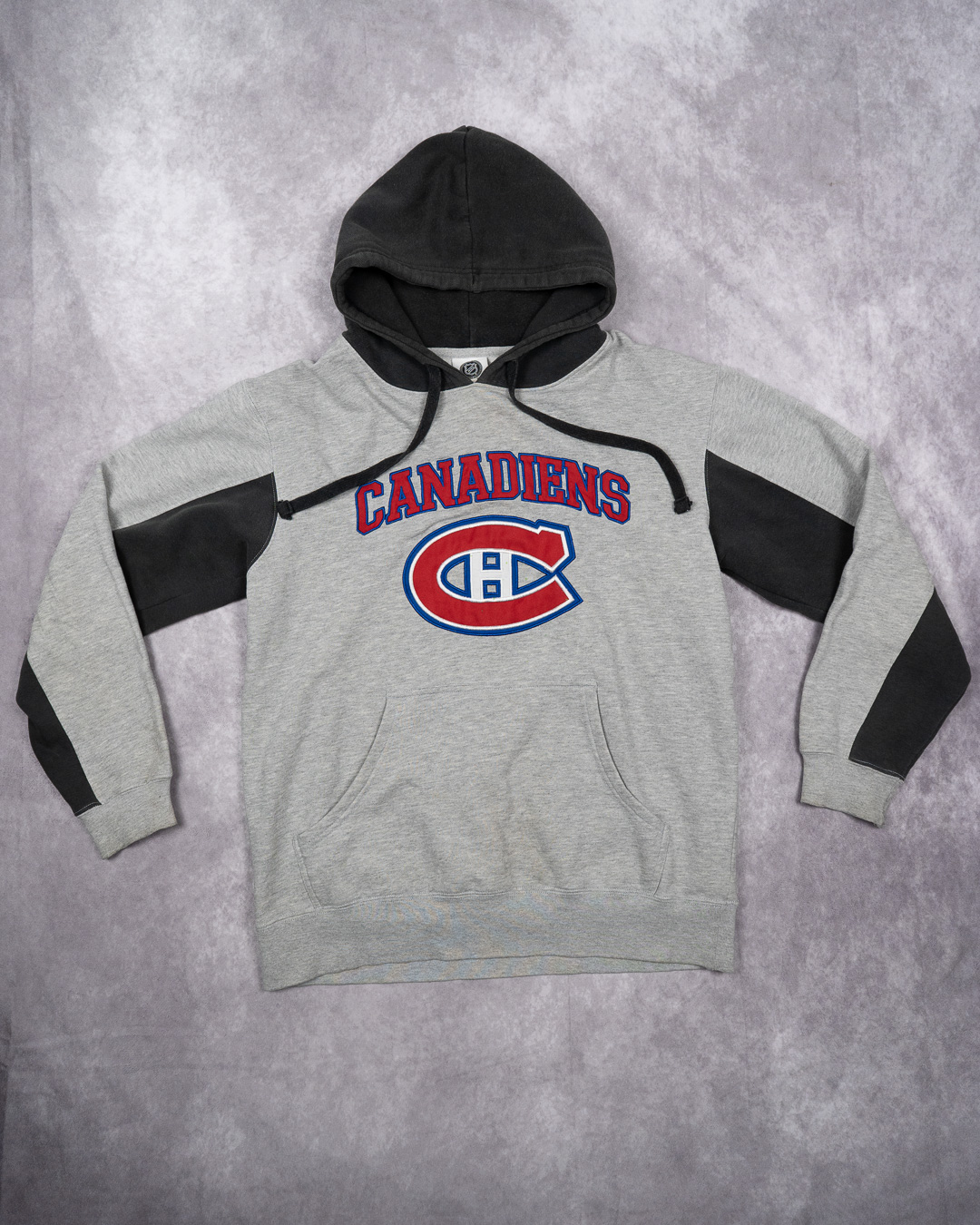 NHL Canadiens Grey & Black Hoodie - Medium