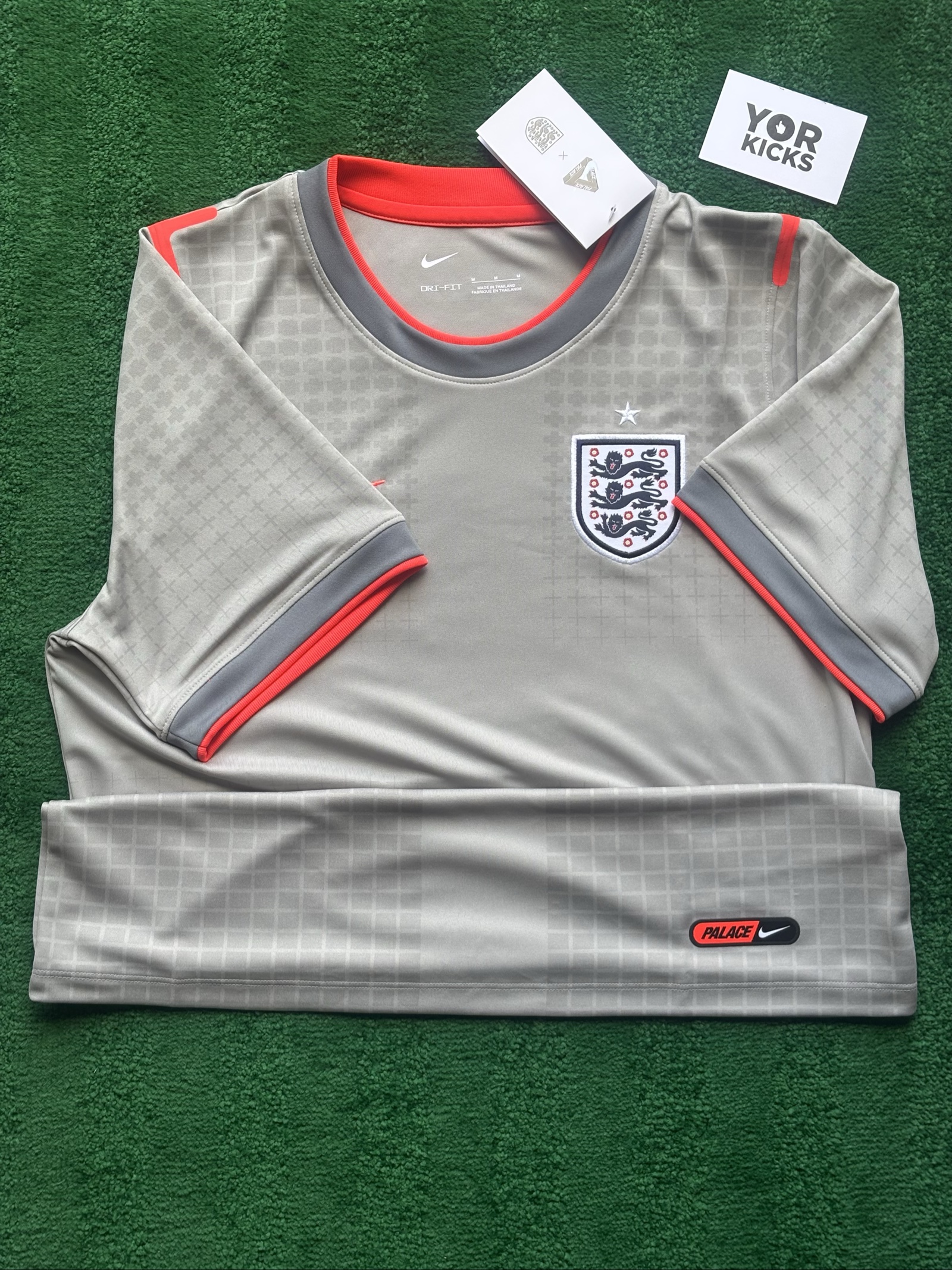 Nike England x Palace | Pre Match Top | Pewter Grey | Medium | New