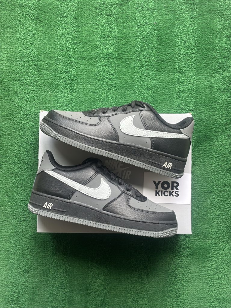 UK 4.5 Nike Air Force 1 (GS) | Black & Grey IR1478-010 | New