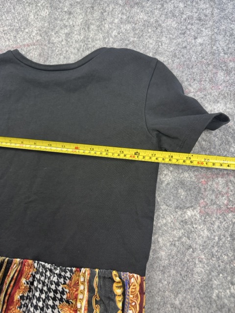 Zara Black Multicolour Peplum Hem Top Small image 6