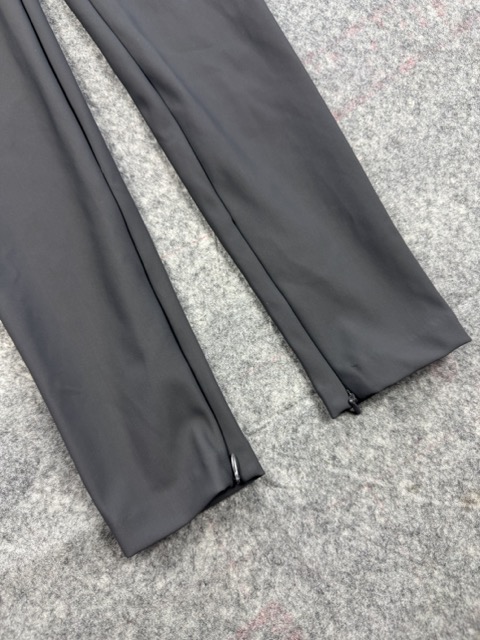 Zara Black Slim Fit Trousers Size Small with Ankle Zips image 3