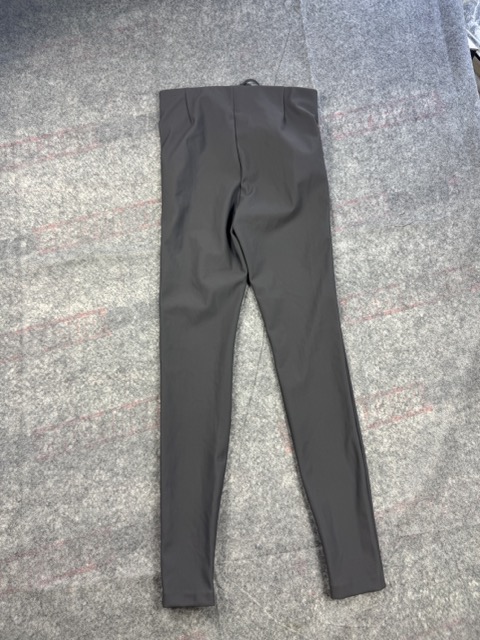 Zara Black Slim Fit Trousers Size Small with Ankle Zips image 8