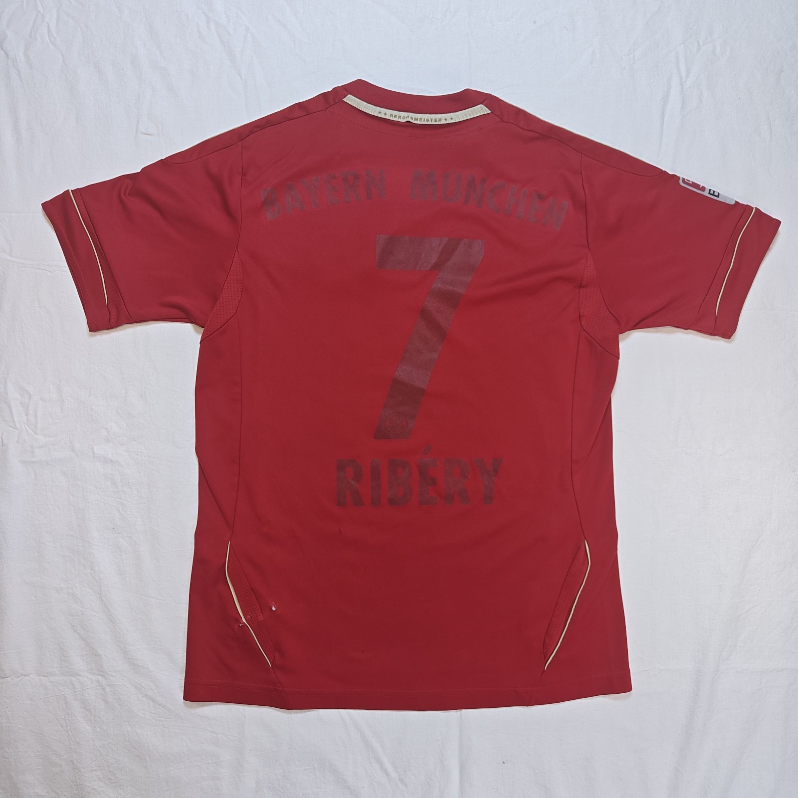 Adidas #7 Ribery Bayern Munich 2012 Home Football Jersey Shirt Mens Red XS