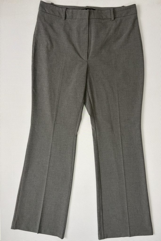 Zara Bootcut Trousers Grey Euro XL UK 14-16 Smart Casual Excellent Condition