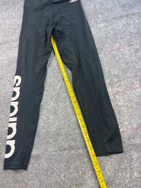 Adidas Black Leggings Logo Print Small image 6