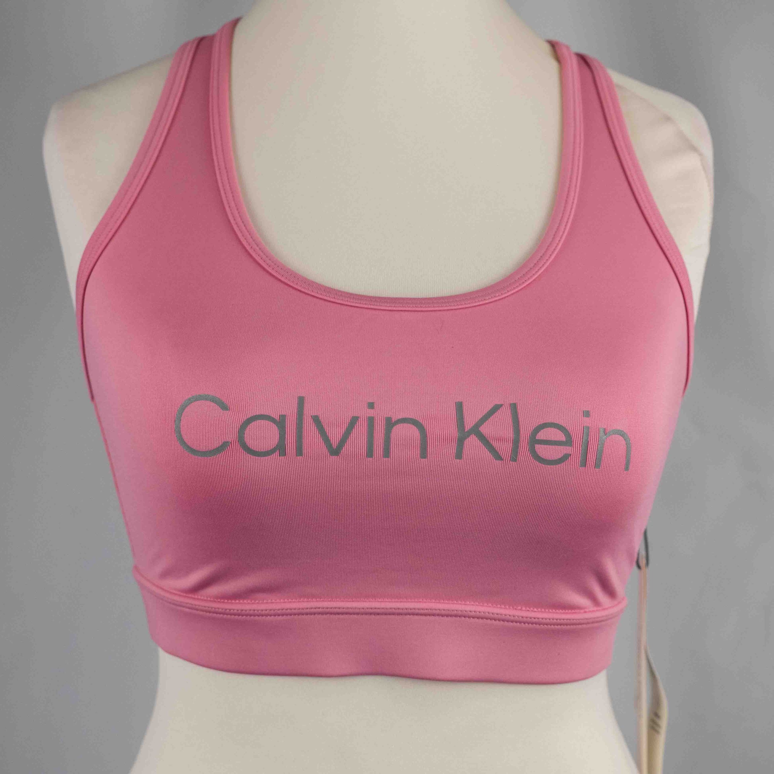 Calvin Klein Pink Performance Sports Bra Medium Racerback NWT RRP £40.00